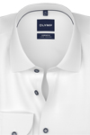 Produktbild f�r 'OLYMP Luxor comfort fit Hemd Langarm New Kent Kragen Muster wei�'