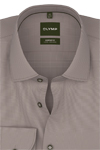 Produktbild f�r 'OLYMP Luxor comfort fit Hemd Langarm New Kent Kragen Muster braun'
