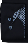 Produktbild f�r 'OLYMP Luxor comfort fit Hemd extra kurzer Arm New Kent Kragen Popeline nachtblau'