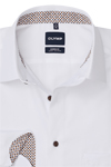 Produktbild f�r 'OLYMP Luxor modern fit Hemd Langarm New Kent Kragen Struktur wei�'