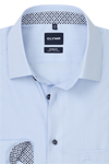 Produktbild f�r 'OLYMP Luxor modern fit Hemd Langarm New Kent Kragen Struktur hellblau'