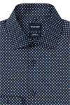 Produktbild f�r 'OLYMP Luxor modern fit Hemd extra langer Arm New Kent Kragen Muster blau'