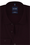 Produktbild f�r 'OLYMP Luxor modern fit Hemd Langarm New Kent Kragen Struktur weinrot'