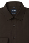 Produktbild f�r 'OLYMP Luxor modern fit Hemd Langarm New Kent Kragen Struktur schwarzbraun'