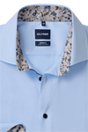 Produktbild f�r 'OLYMP Luxor modern fit Hemd Langarm New Kent Kragen Popeline hellblau'