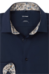 Produktbild f�r 'OLYMP Luxor modern fit Hemd extra langer Arm New Kent Kragen Popeline nachtblau'
