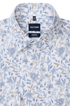 Produktbild f�r 'OLYMP Luxor 24/Seven modern fit Hemd New Kent Kragen Blumenmuster wei�'