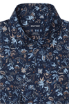 Produktbild f�r 'OLYMP Luxor modern fit Hemd extra langer Arm New Kent Kragen Blumenmuster blau'