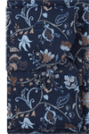 Produktbild f�r 'OLYMP Luxor modern fit Hemd extra langer Arm New Kent Kragen Blumenmuster blau'
