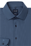 Produktbild f�r 'OLYMP Luxor 24/Seven modern fit Hemd Langarm New Kent Kragen Karo blau'