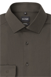 Produktbild f�r 'OLYMP Luxor 24/Seven modern fit Hemd extra langer Arm New Kent Kragen Karo braun'