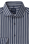 Produktbild f�r 'OLYMP Luxor modern fit Hemd Langarm New Kent Kragen Satin Streifen blau'