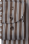 Produktbild f�r 'OLYMP Luxor modern fit Hemd Langarm New Kent Kragen Satin Streifen braun'