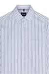 Produktbild f�r 'OLYMP Luxor modern fit Hemd Langarm New Kent Kragen Streifen blau'