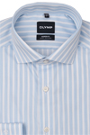 Produktbild f�r 'OLYMP Luxor modern fit Hemd Langarm New Kent Kragen Streifen blau'