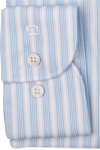 Produktbild f�r 'OLYMP Luxor modern fit Hemd Langarm New Kent Kragen Streifen blau'