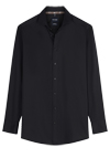 Produktbild f�r 'OLYMP Luxor modern fit Hemd Langarm New Kent Kragen Satin schwarz'