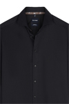Produktbild f�r 'OLYMP Luxor modern fit Hemd Langarm New Kent Kragen Satin schwarz'