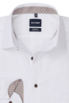 Produktbild f�r 'OLYMP Luxor modern fit Hemd Langarm New Kent Kragen Struktur wei�'