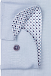Produktbild f�r 'OLYMP Luxor modern fit Hemd Langarm New Kent Kragen Struktur hellblau'