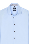 Produktbild f�r 'OLYMP No. Six super slim Hemd extra langer Arm New Kent Kragen Struktur hellblau'