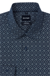 Produktbild f�r 'OLYMP No. Six super slim Hemd extra langer Arm New Kent Kragen Muster blau'