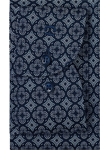 Produktbild f�r 'OLYMP No. Six super slim Hemd extra langer Arm New Kent Kragen Muster blau'