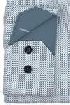 Produktbild f�r 'OLYMP No. Six super slim Hemd Langarm New Kent Kragen Muster blau'