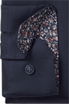 Produktbild f�r 'OLYMP No. Six super slim Hemd Langarm New Kent Kragen Struktur nachtblau'