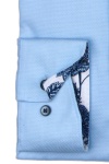 Produktbild fr 'OLYMP Luxor comfort fit Hemd Langarm New Kent Kragen Struktur hellblau'