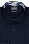 Produktbild fr 'OLYMP Luxor comfort fit Hemd Langarm New Kent Kragen Struktur nachtblau'