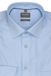 Produktbild fr 'OLYMP Luxor comfort fit Hemd Langarm New Kent Kragen Struktur hellblau'