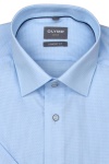 Produktbild fr 'OLYMP Luxor comfort fit Hemd Halbarm New Kent Kragen Struktur hellblau'