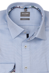 Produktbild fr 'OLYMP Luxor comfort fit Hemd Langarm New Kent Kragen Struktur hellblau'