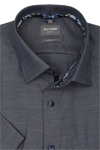 Produktbild fr 'OLYMP Luxor comfort fit Hemd Halbarm New Kent Kragen Struktur navy'