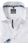 Produktbild fr 'OLYMP Luxor modern fit Hemd Langarm New Kent Kragen Struktur wei'