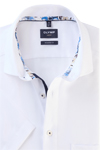 Produktbild fr 'OLYMP Luxor modern fit Hemd Halbarm New Kent Kragen Struktur wei'