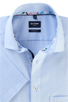 Produktbild fr 'OLYMP Luxor modern fit Hemd Halbarm New Kent Kragen Struktur hellblau'