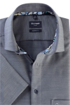 Produktbild fr 'OLYMP Luxor modern fit Hemd Halbarm New Kent Kragen Struktur nachtlbau'