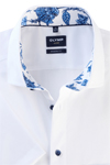 Produktbild fr 'OLYMP Luxor modern fit Hemd Halbarm New Kent Kragen Struktur wei'