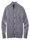 Produktbild fr 'OLYMP Casual Strickjacke Langarm Struktur Wollmix grau'