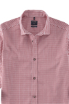 Produktbild fr 'OLYMP Casual regular fit Hemd Langarm New Kent Kragen Karo rot'