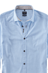 Produktbild fr 'OLYMP Casual regular fit Hemd Langarm New Kent Kragen Faux hellblau'