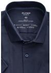 Produktbild fr 'OLYMP Level Five 24/Seven body fit Halbarm New Kent Kragen navy'