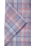 Produktbild f�r 'OLYMP Luxor comfort fit Hemd Halbarm Button Down Kragen Karo rot'