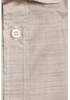 Produktbild fr 'OLYMP Casual regular fit Hemd Halbarm New Kent Kragen Muster beige'