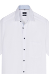 Produktbild f�r 'OLYMP Luxor modern fit Hemd Halbarm New Kent Kragen Natte wei�'