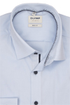 Produktbild f�r 'OLYMP Level Five body fit Hemd Langarm New Kent Kragen Struktur hellblau'