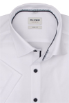 Produktbild f�r 'OLYMP Level Five body fit Hemd Halbarm New Kent Kragen Struktur wei�'