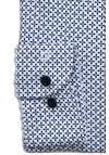 Produktbild fr 'OLYMP Level Five 24/Seven body fit Langarm New Kent Kragen Jersey Muster blau'